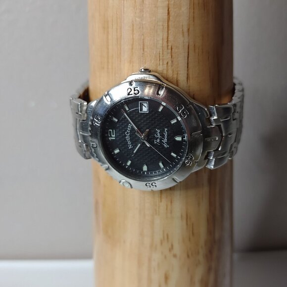 Black And Silver Tone 7.5 Inch NorthCrest Watch - Picture 1 of 12